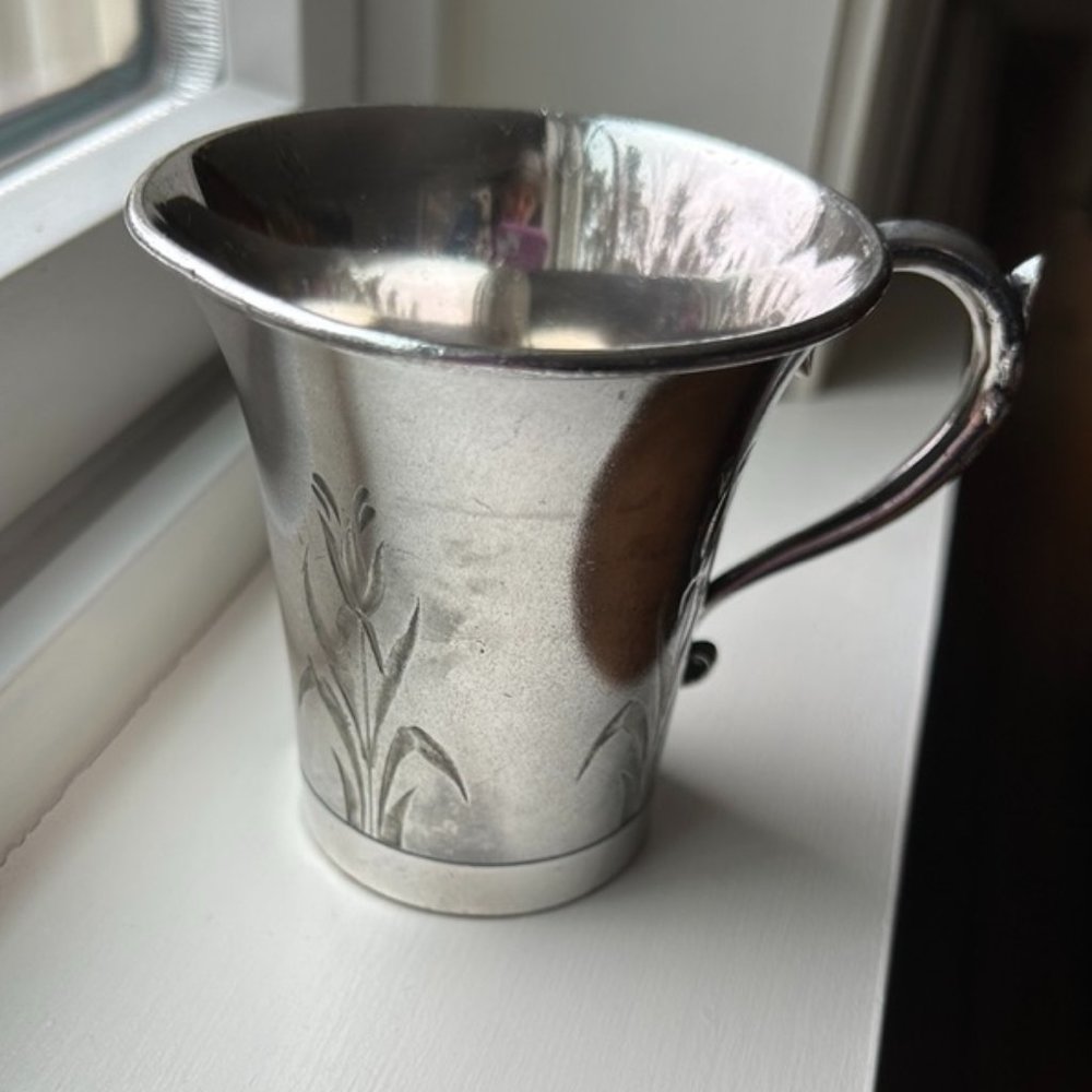 Antique James W. Tufts Silver Plated Cup